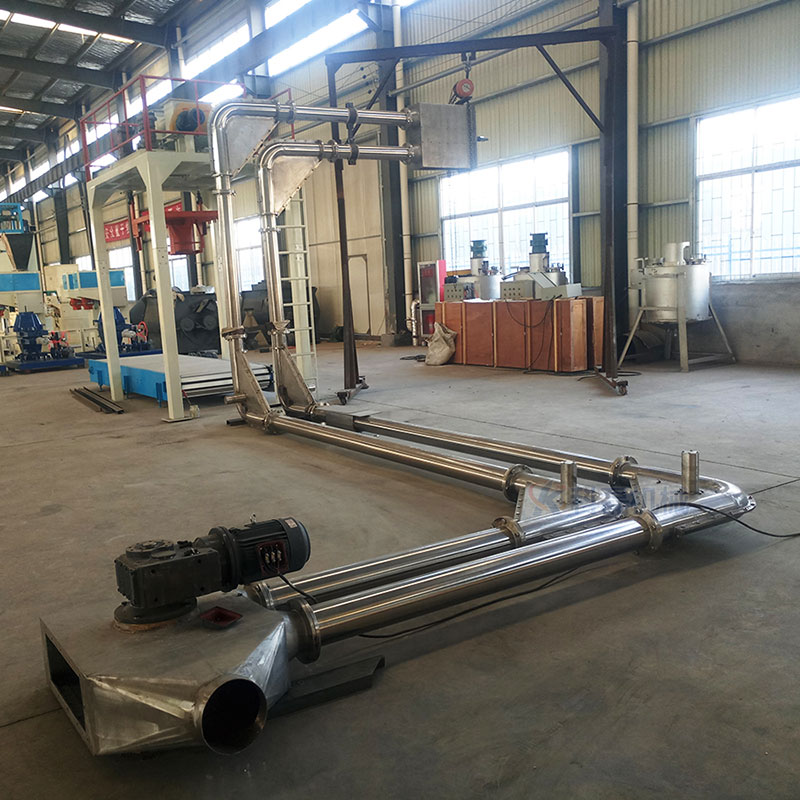 华兴产品案例：用管链输送机解决污泥输送的难题